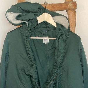 GAP Forrest Green Winter Coat/ Vest Chore Jacket Combo